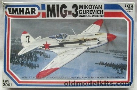 Emhar 1/72 Mig-3, EM2001 plastic model kit